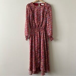 Melloday Red Floral Dress